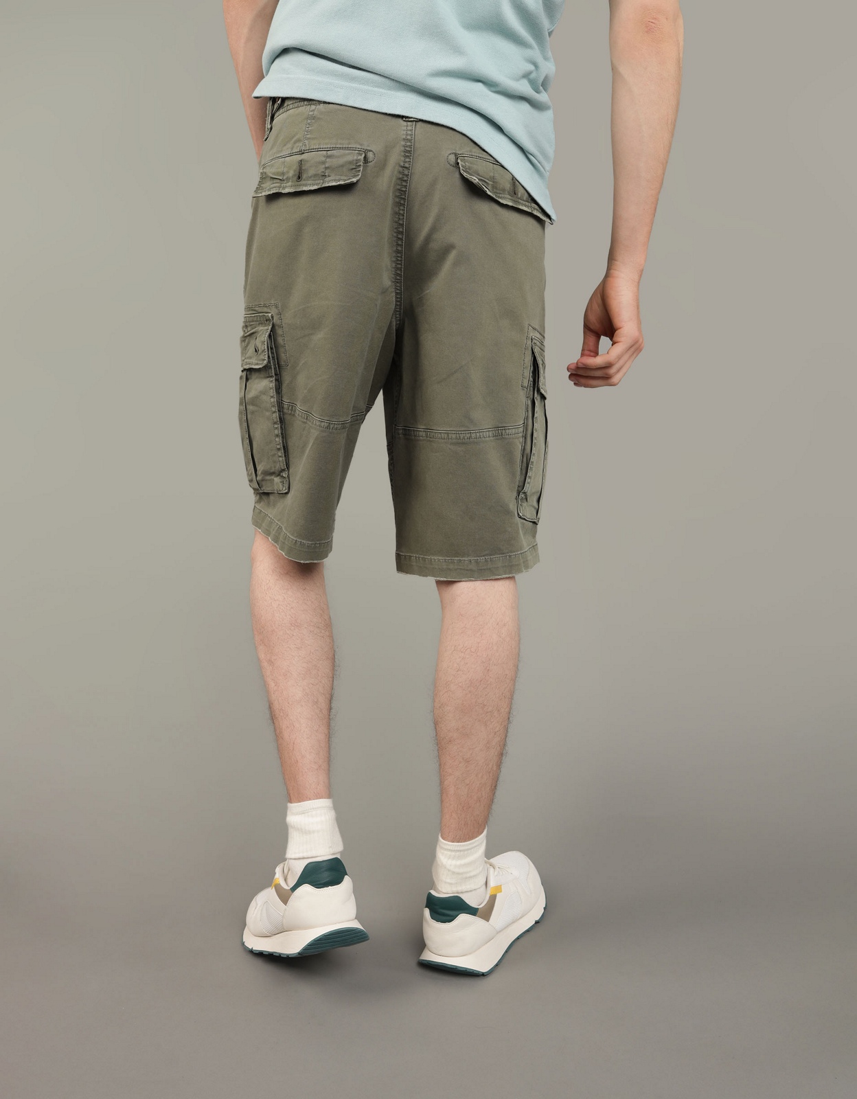 AE Flex Lived In Longer Length Cargo Short