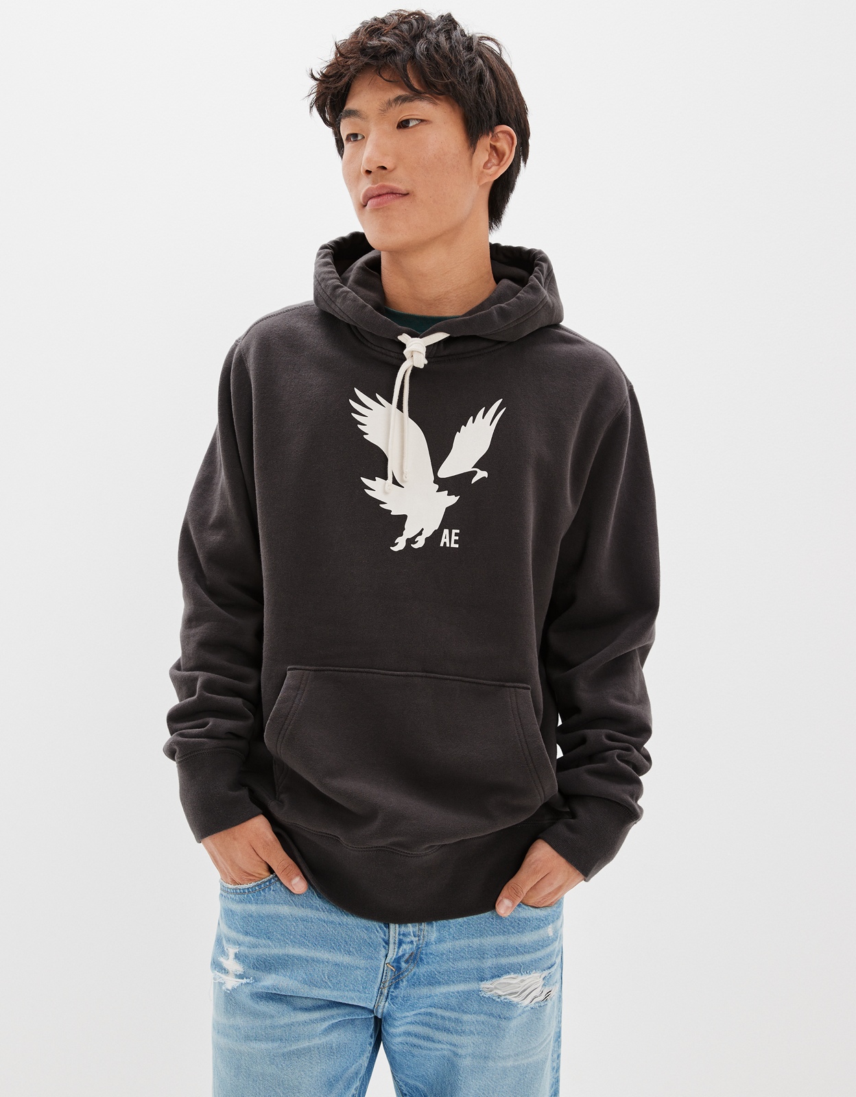 Buy AE Super Soft Icon Graphic Hoodie online | American Eagle ...