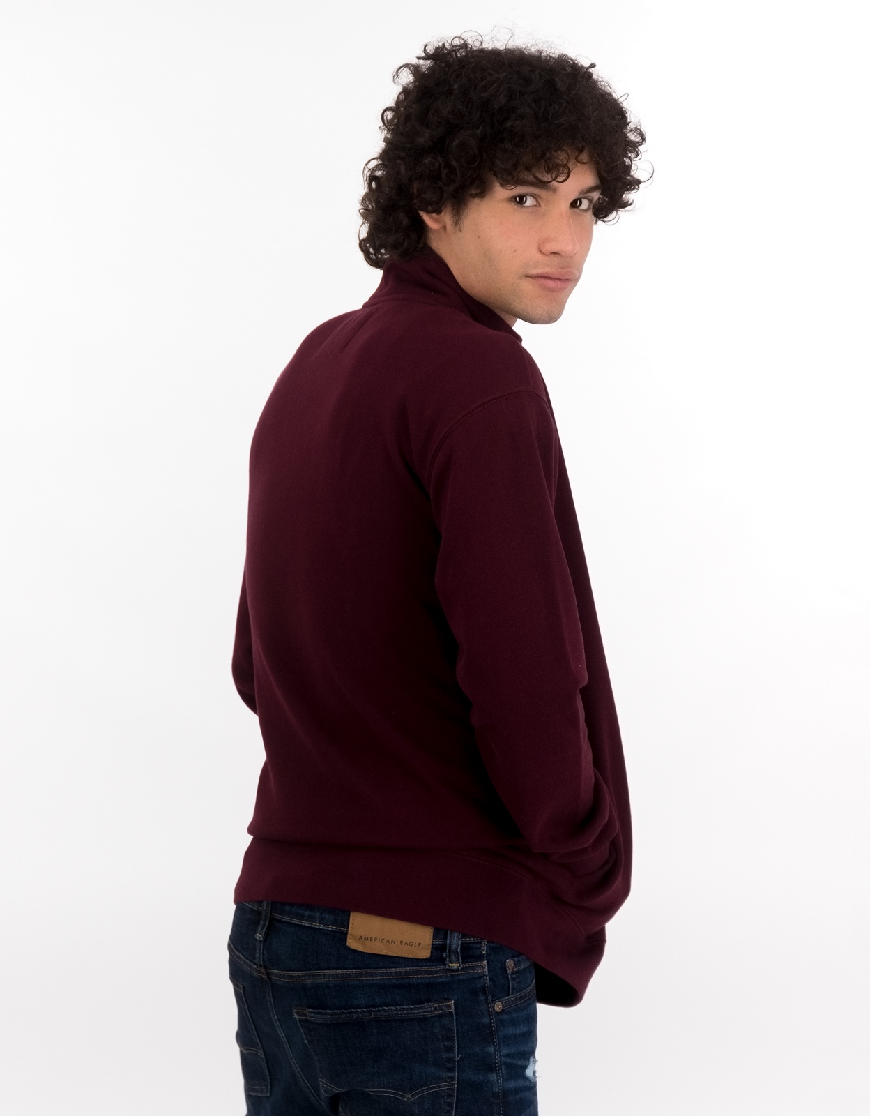 AE Fleece Quarter Zip Up Sweatshirt