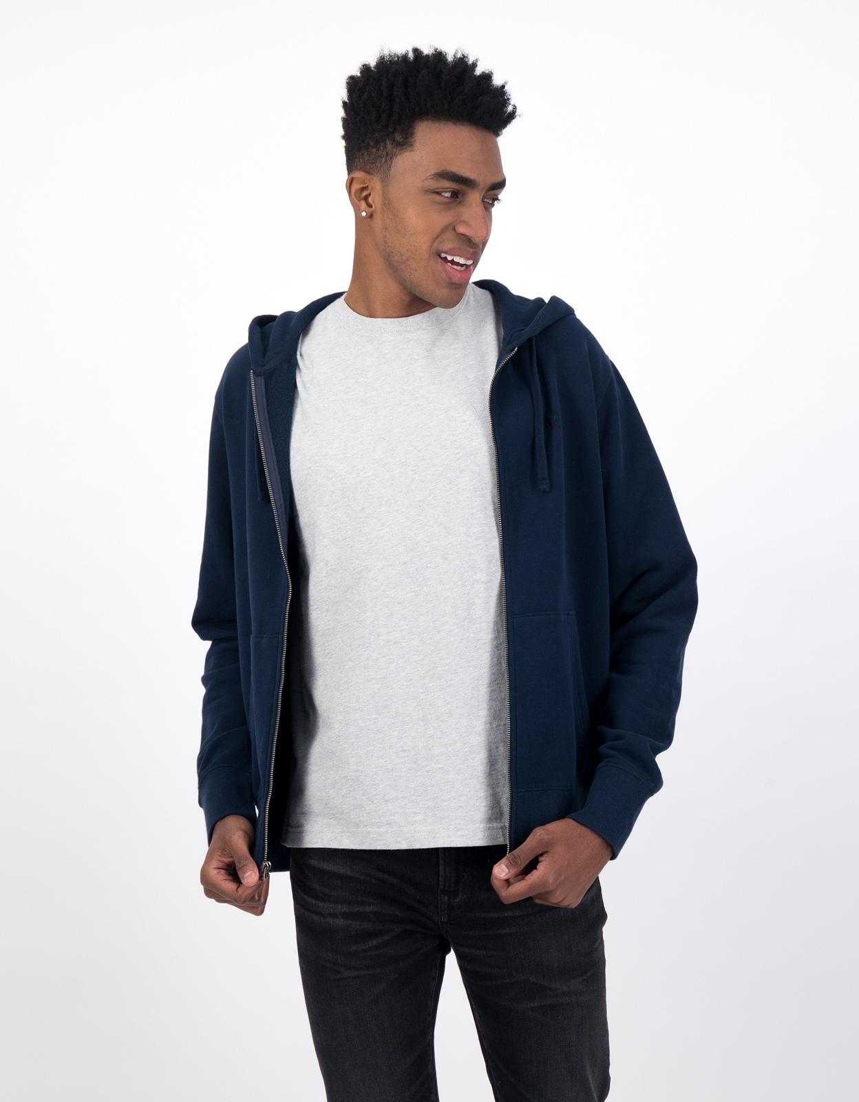 Buy AE Fleece Zip Up Hoodie online American Eagle Outfitters UAE
