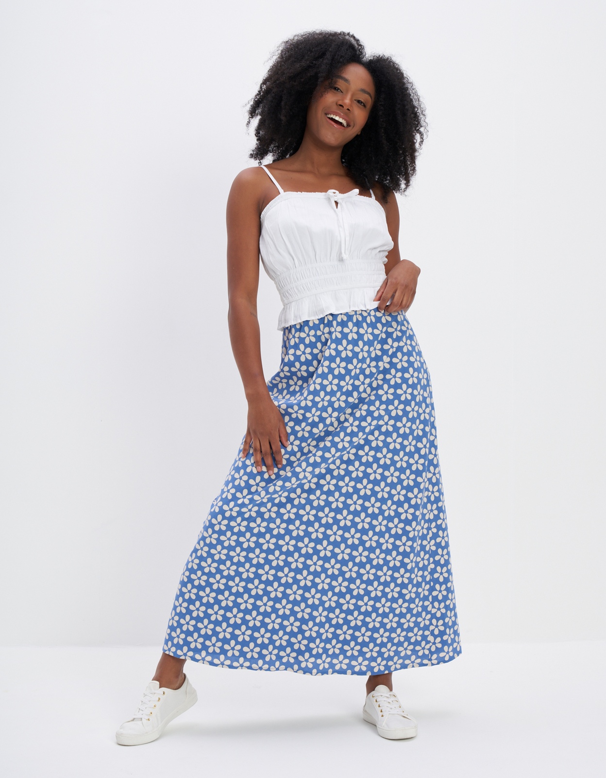 Buy AE Floral Slip Midi Skirt online American Eagle Outfitters UAE
