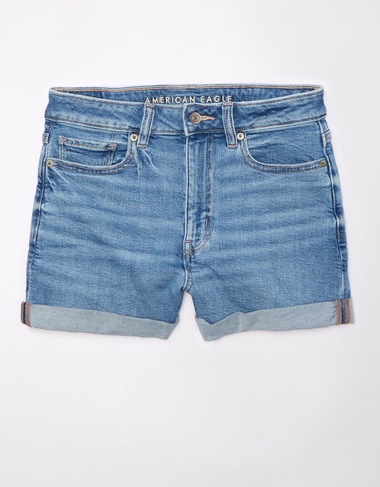 Blue jean shorts american eagle on sale