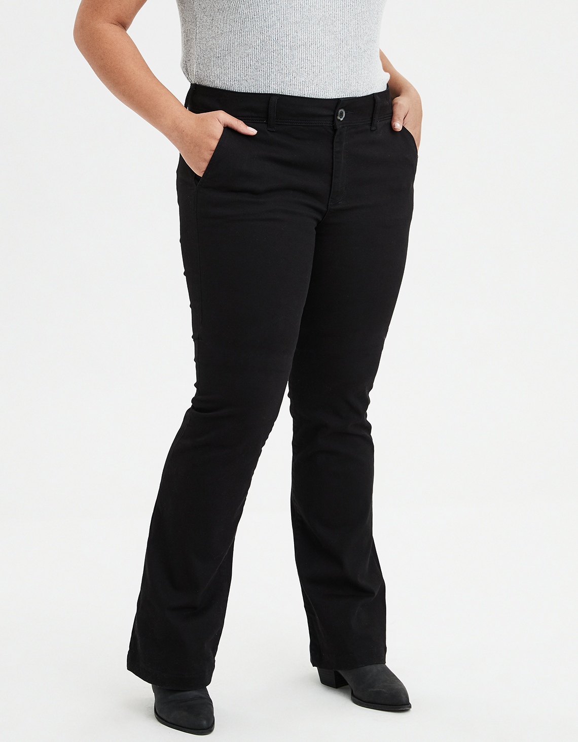 Stretch denim bootcut leggings new arrivals