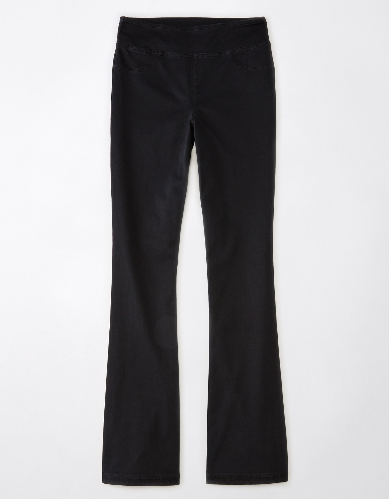 Bootcut black stretch sales pants