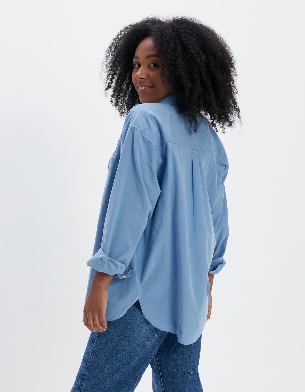 Oversized button on sale up shirt mens