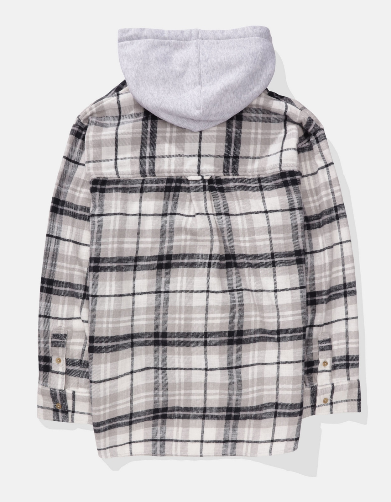 Oversized flannel on sale hoodie
