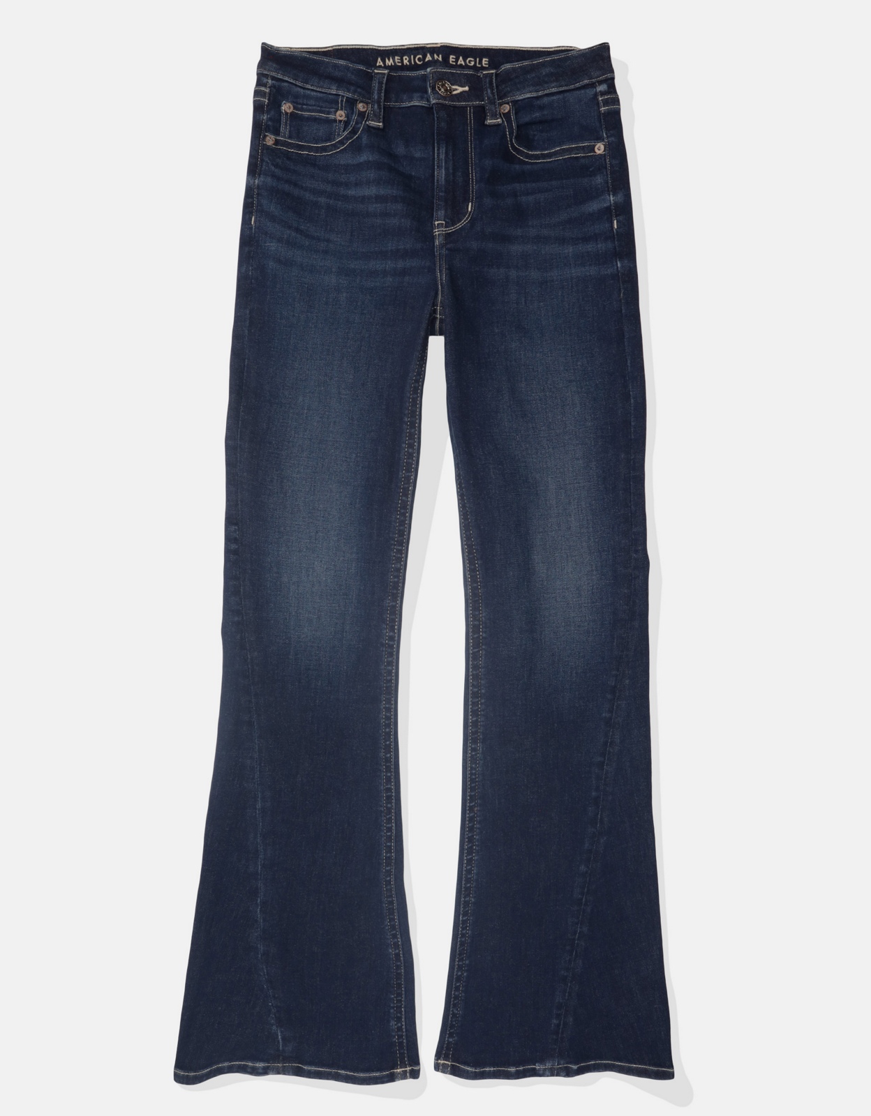 Buy AE Next Level Super High-Waisted Flare Jean online