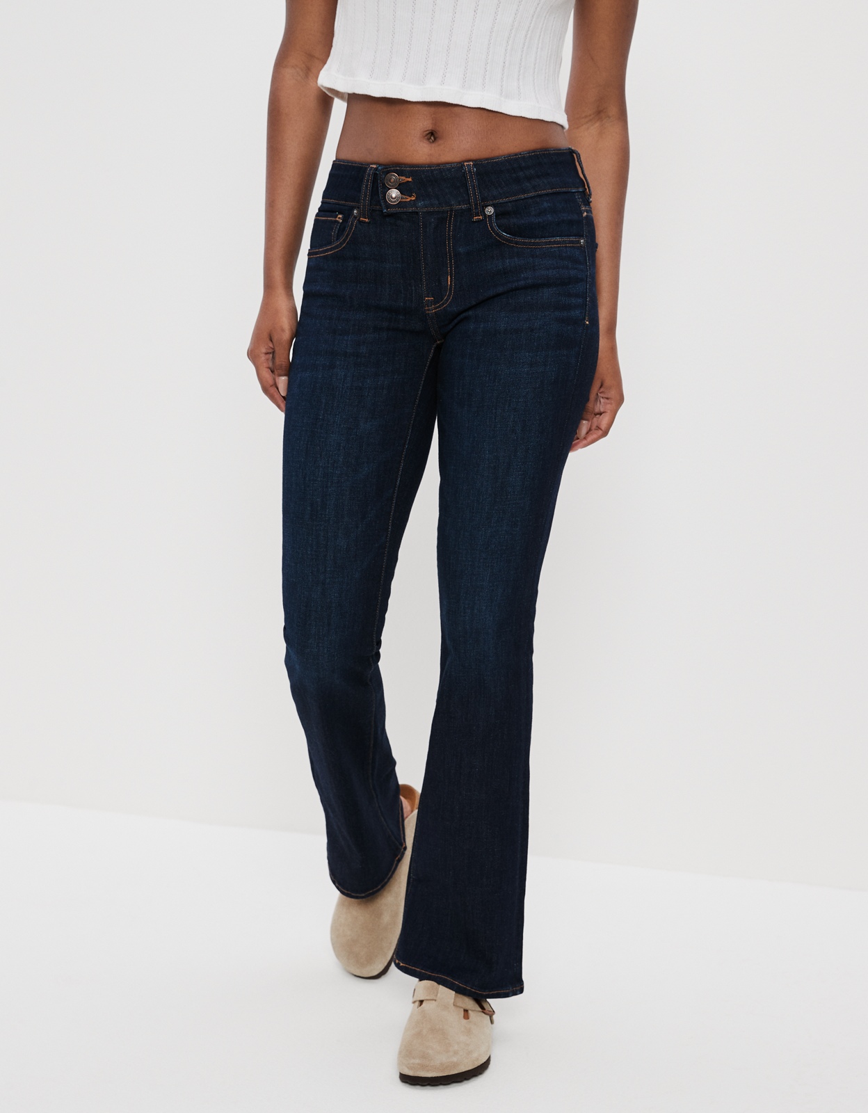 Buy American Eagle Women Blue Next Level Low-rise Jegging online