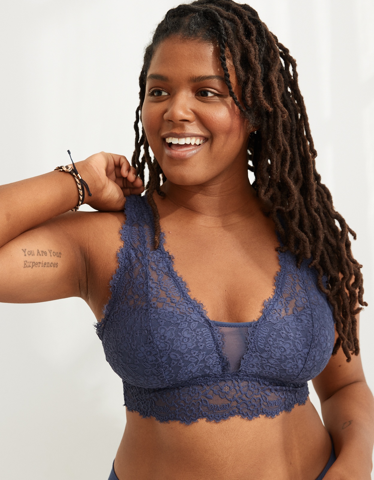 Aerie Eyelash Lace Padded Bralette