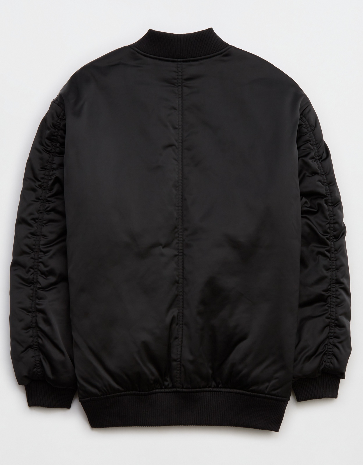 American eagle black bomber clearance jacket