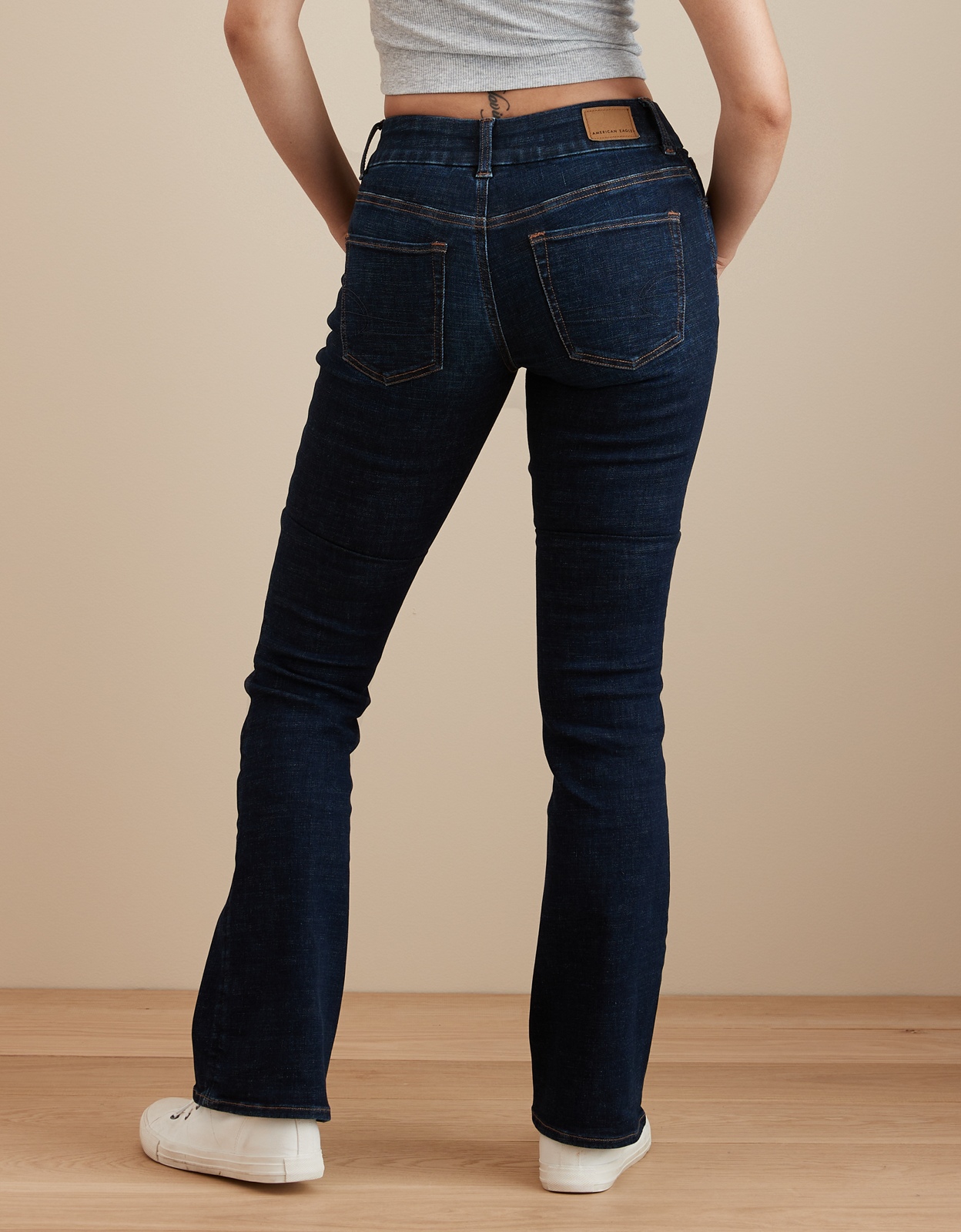 AE Next Level Curvy Low Rise Kick Bootcut Jean