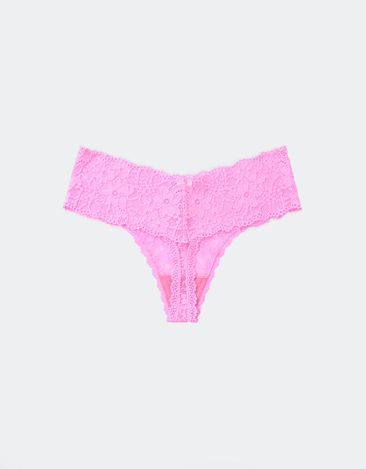 Sexy Baby Pink Eyelash Lace Cami Top and Panty