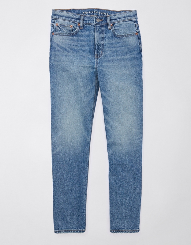 Buy AE Stretch Super High-Waisted Ankle Straight Jean online