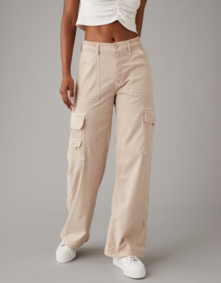 AE, Luxe Wide Leg Pants - Olive, Workout Pants Women