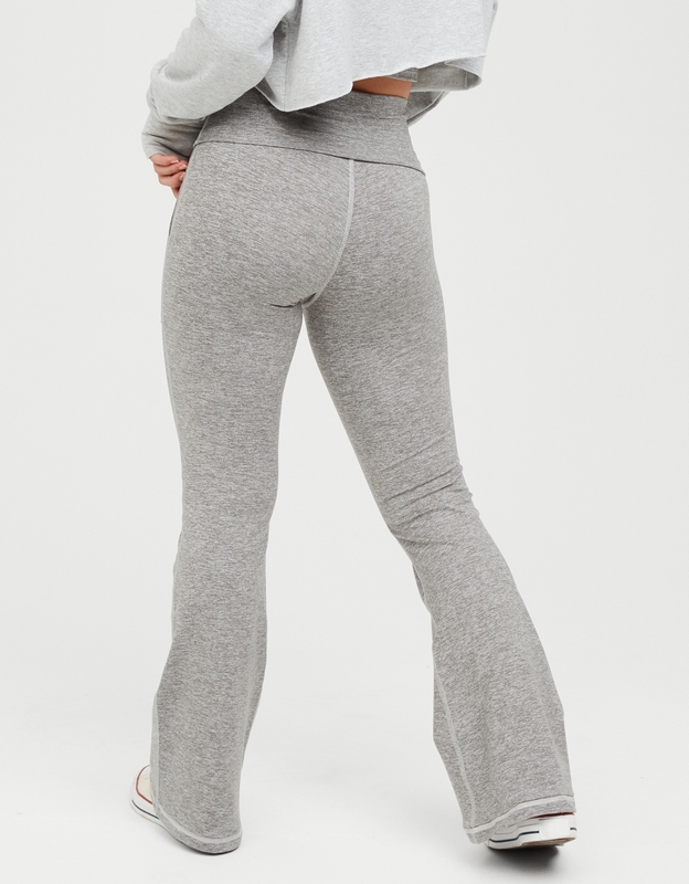 COPY - aerie Fold-Over Waistband Flared Pocket Yoga Pants XL