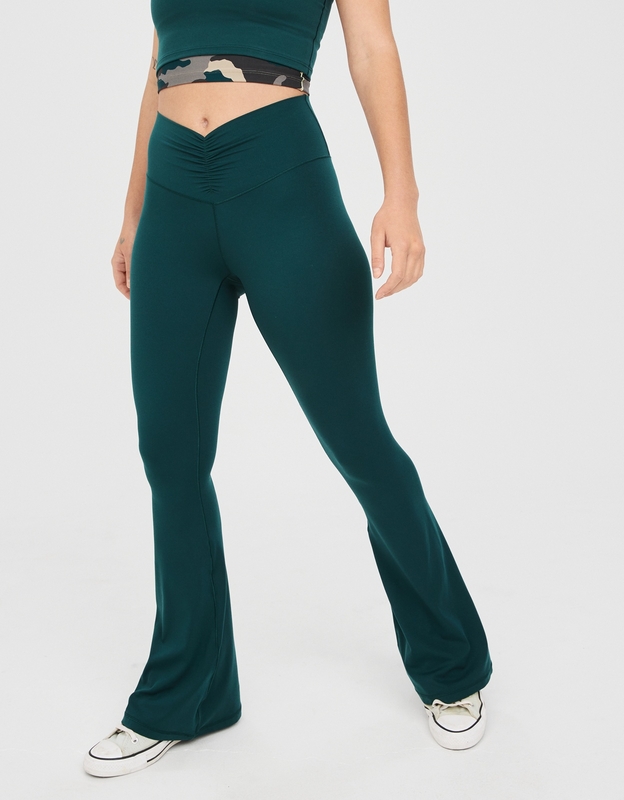 Buy OFFLINE By Aerie Real Me High Waisted Crossover Super Flare Legging  online