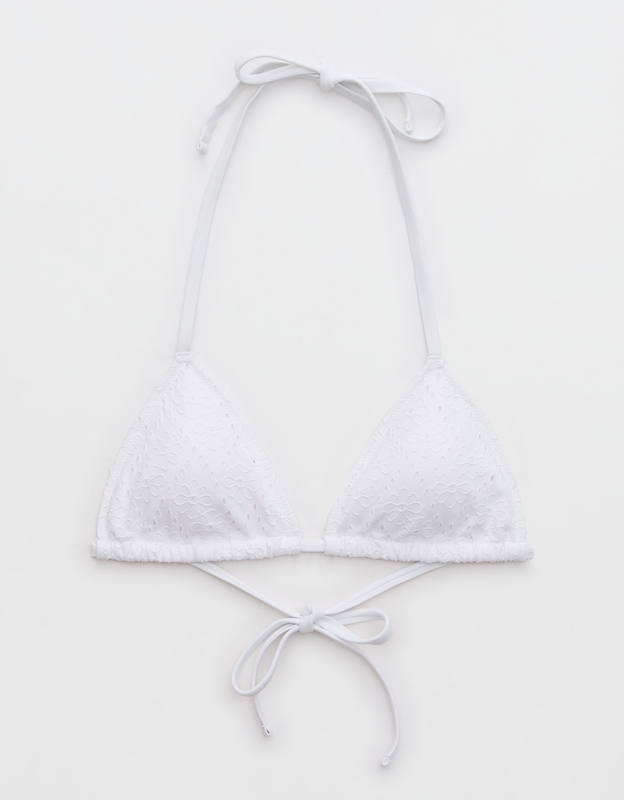 Women's Triangle Push-up Tunneled Strap Bikini Top - Shade & Shore™ White  36c : Target