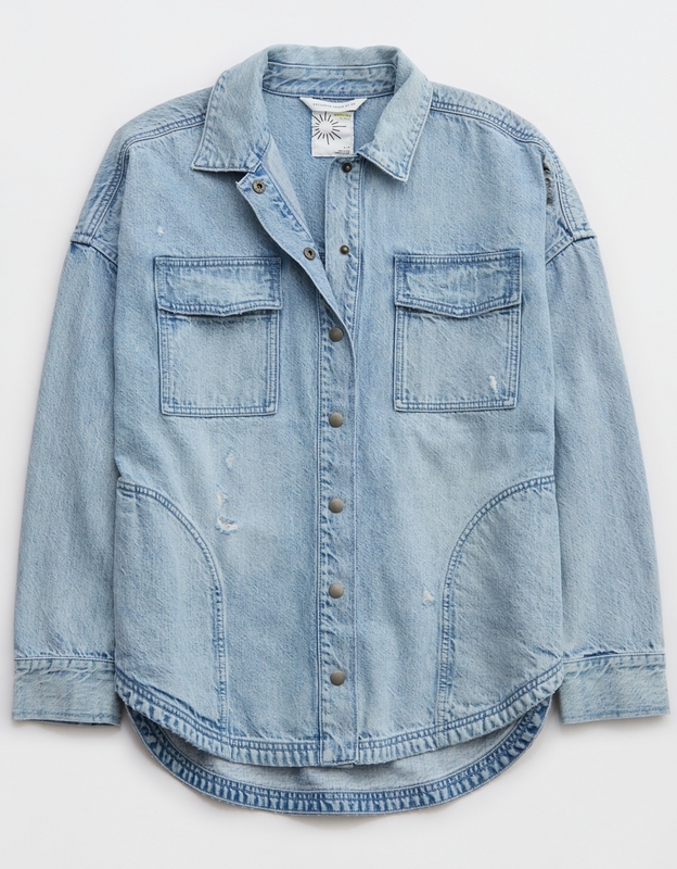 Buy OFFLINE By Aerie Denim Shacket online | American Eagle Outfitters
