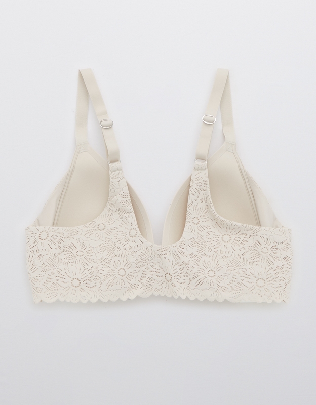 Buy Aerie Real Sunnie Wireless Lightly Lined Blossom Lace Trim Bra online