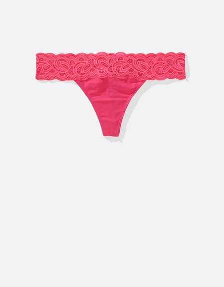 Shop Aerie Valentines Day Cotton Elastic Thong Underwear online