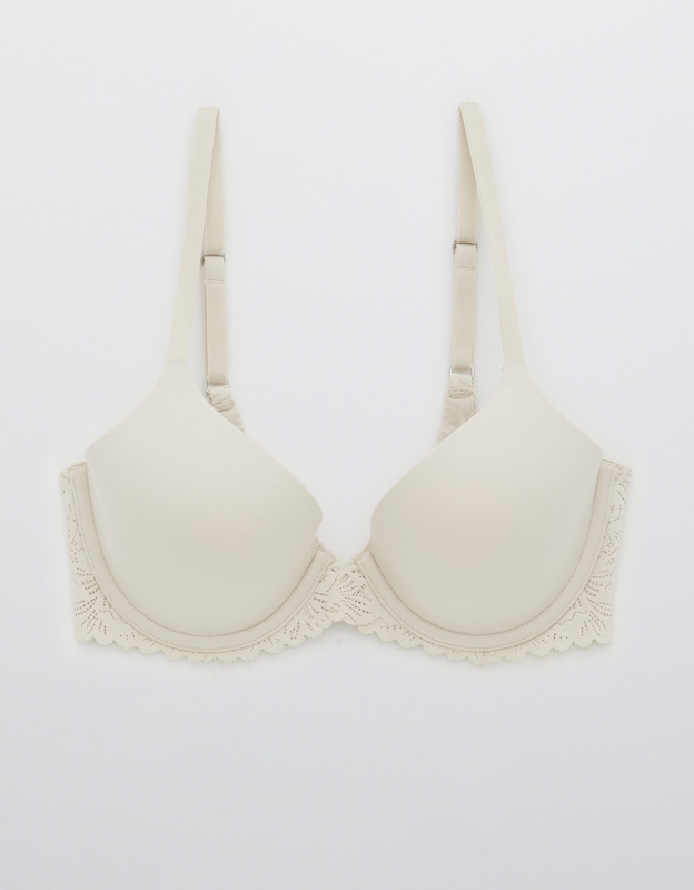 Buy Aerie Real Sunnie Full Coverage Lightly Lined Blossom Lace Trim Bra  online